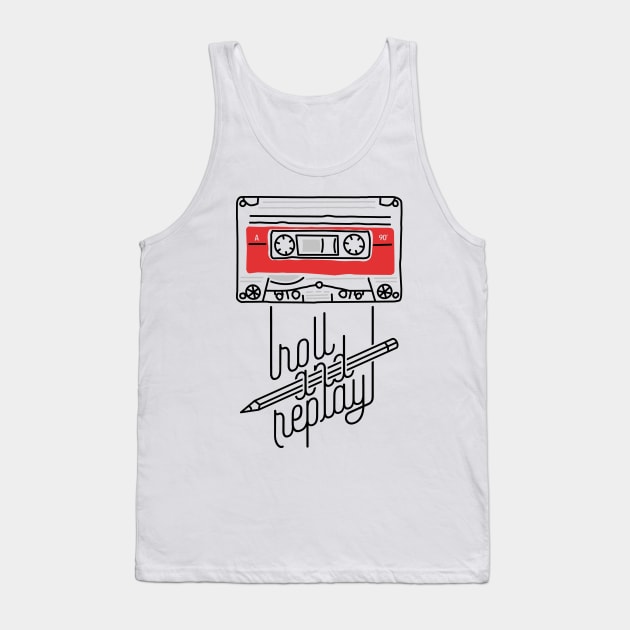 Roll and Replay Tank Top by quilimo